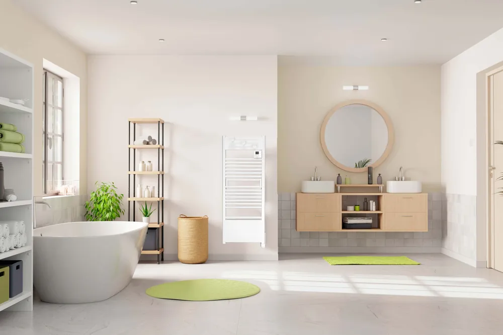 Prix cassé | Radiateur sèche serviettes ACTIBAIN CONNECT 1750W - blanc