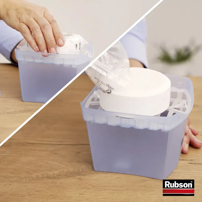 Recharge pour absorbeur d‘humidité chlorure de calcium BASIC TAB RUBSON anti-odeurs - Blanc - lot de 4 pièces | Meilleure vente