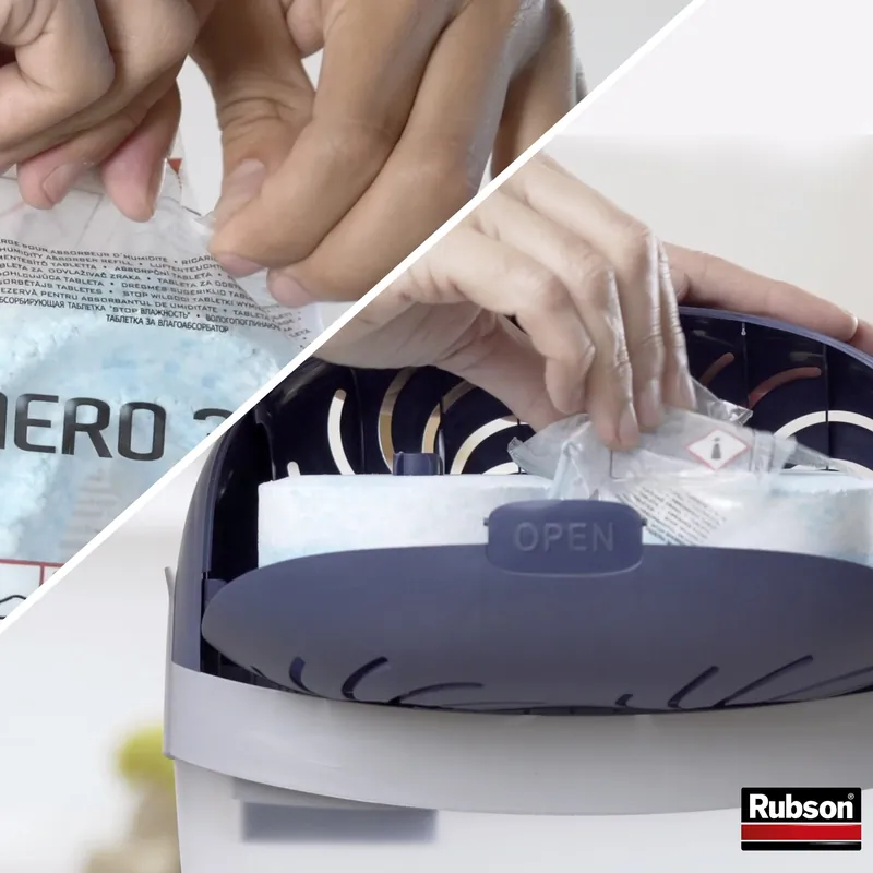 Absorbeur d‘humidité pour 40 m² AERO 360 RUBSON passif avec recharge ultra absorbante 40 % plus efficace - 40 m² - Tendance
