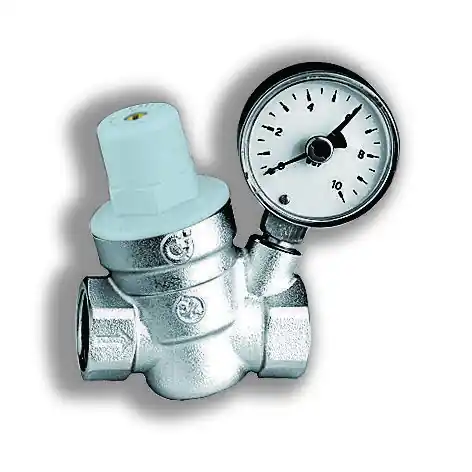 Tout nouveau | Réducteur de pression en laiton FF20/27 débit 2500 litres/heure avec manomètre