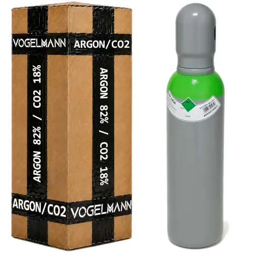 Bouteille de gaz Argon/CO2 5l 200 bar pleine Vogelmann - Déstockage