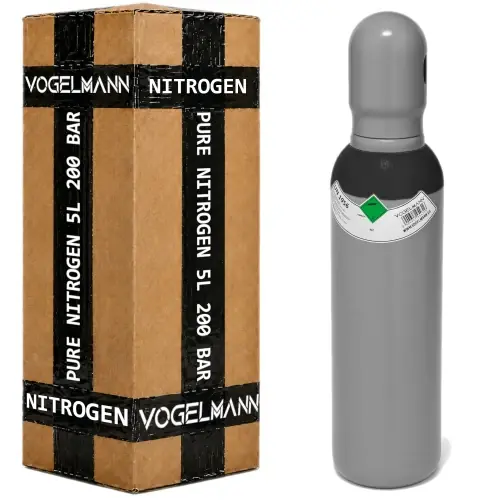 Cylindre 5 L 200 bar avec Azote 4.0 VOGELMANN - Achat sécurisé