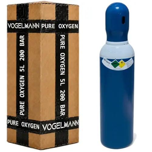 Affaire à saisir - Cylindre 5 L 200 bar avec Oxygène Technique 4.0 VOGELMANN