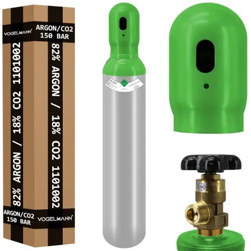 Bouteille pleine de gaz Argon/CO2 8l 150bar Vogelmann | Super offre