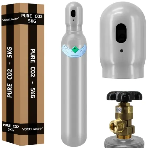 Quantité limitée | Bouteille pleine de gaz CO2 8L 5kg Vogelmann