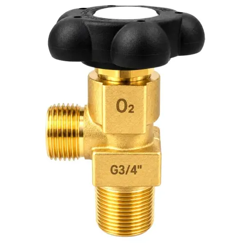 Vanne pour bouteille d’oxygène 200 bar G3/4" - Disponible dès maintenant