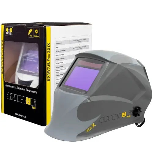 Casque de soudage SPARTUS Pro 301X Gris | Qualité premium