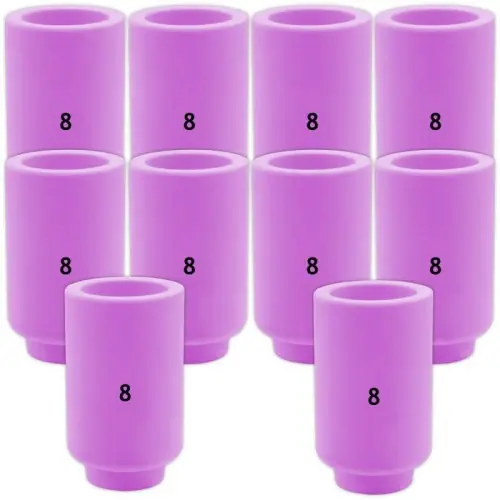 Buse en céramique 13N12 n ° 8 (lot de 10) TIG SR-9/SR-20 Vogelmann - Très demandé