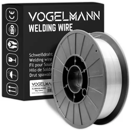 Tout juste disponible | Fil à souder ER4043 Aluminium Vogelmann 1,0mm / 2kg