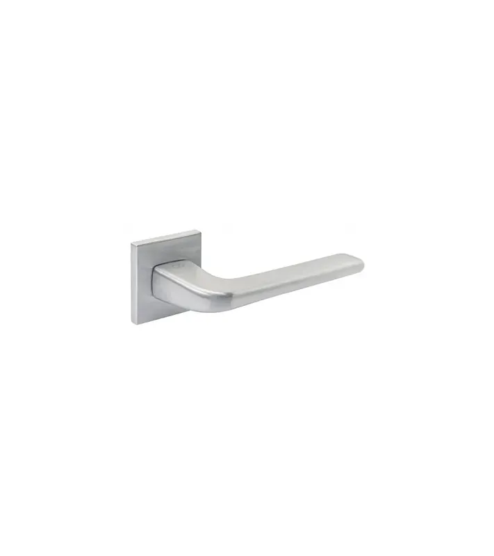 Déstockage - Poignée de porte chrome brossé Solo