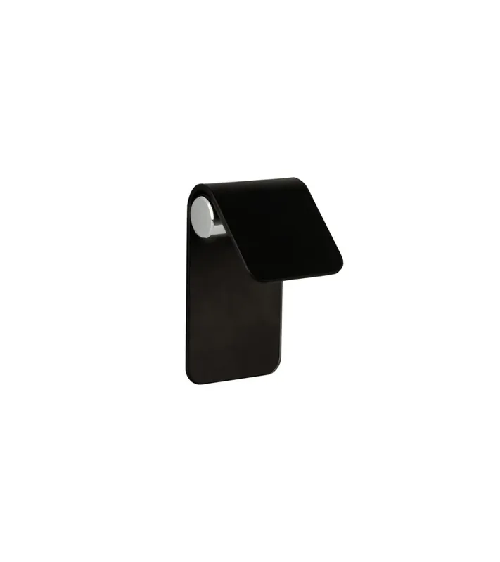 Poignée de meuble noir mat/chrome brillant TORN-1 | Très demandé