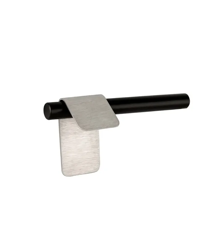 Poignée de meuble acier inoxydable/noir mat TORN-3 | Offre