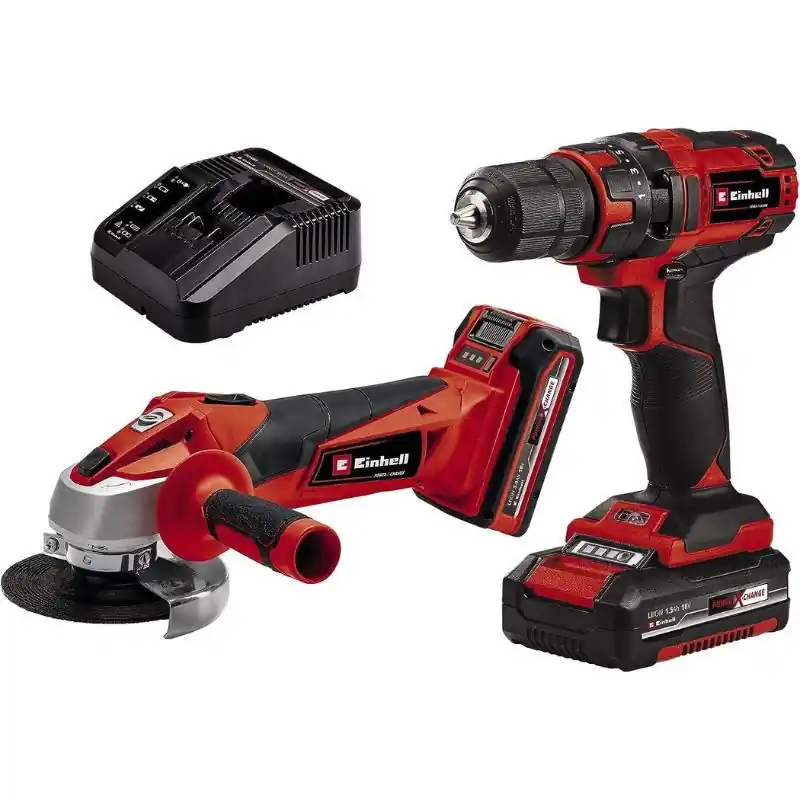 Perceuse-Visseuse Sans Fil 18v TC-TK + Meuleuse d‘Angle Pack - Einhell | Qualité professionnelle