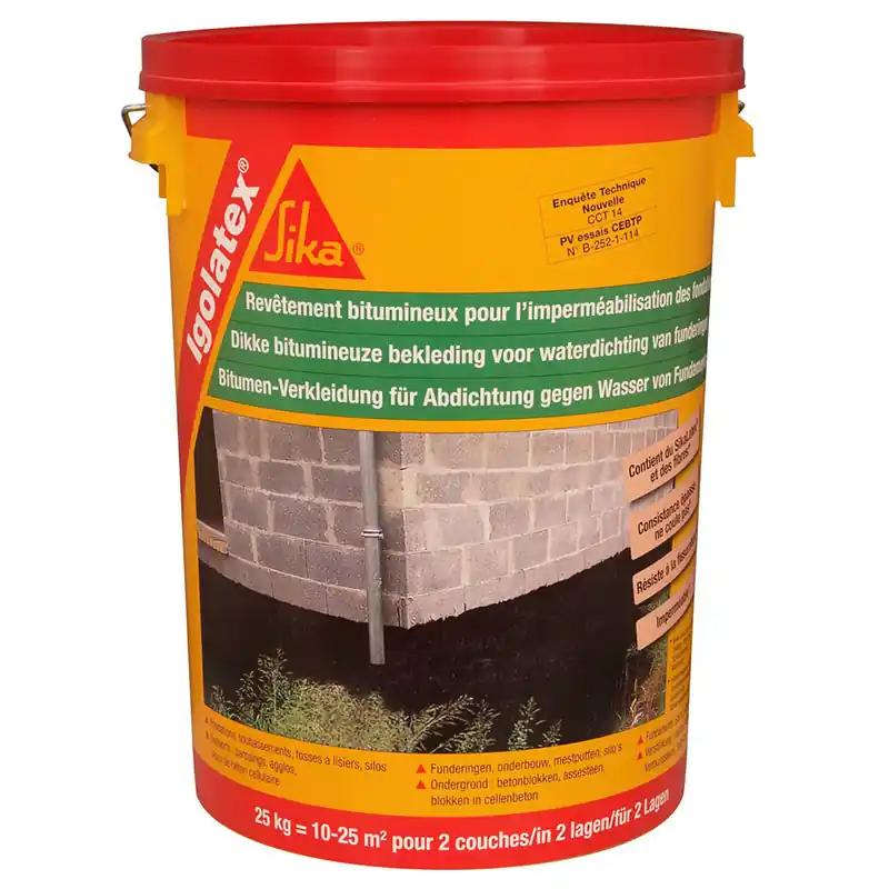 Igolatex Fondation Noir 25Kg | Qualité professionnelle