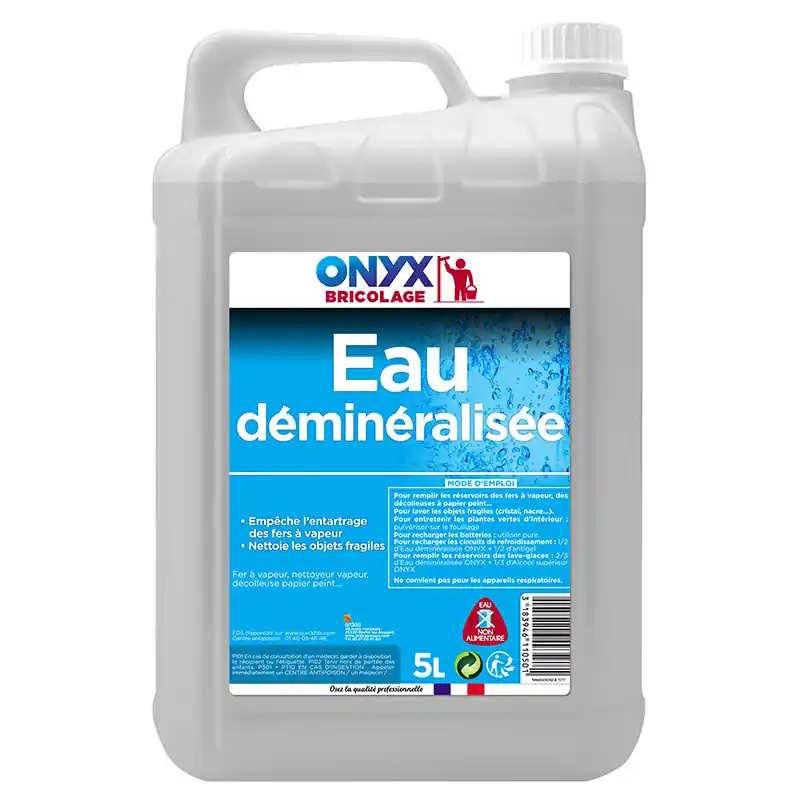 Recommandé - Eau Deminéralisée Onyx Bricolage 5l